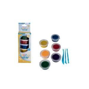 Educational Play Dough 55g 6pc Tub And Accessory