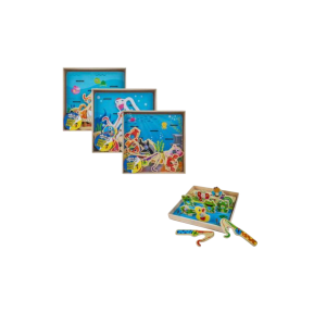 Educational Wood Fishing Game 21.8 × 21.8cm