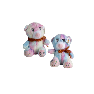 Plush Bear Pastel with Animated Eyes 24cm