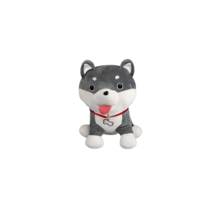 Plush Dog Husky Tongue Out 45cm