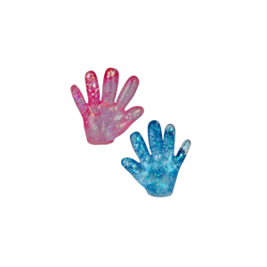 Novelty Squeeze Glitter Hand 9cm