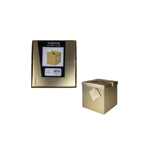 Giftbox Flat Pack 20x20x20cm Gold