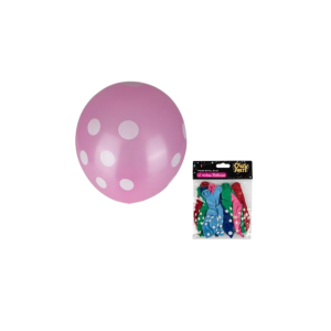 Balloons Helium 12Pc Polka Dot F-01