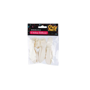 Balloons Helium 6Pc White F-01