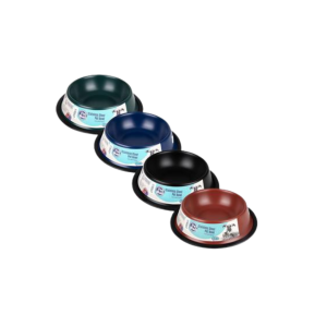 Pet Dog Cat Bowl Stainless Steel Dark Colours 13cm