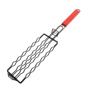 Heavy Duty Non-Stick Sausage Grill for Camping and BBQ