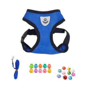 4pcs 1 Breathable Mesh Vest 1 Leash 1 Hair Clip