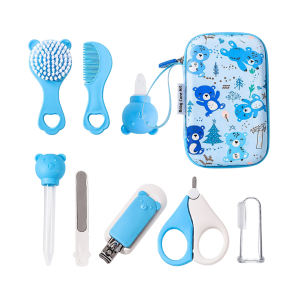 9pcs Baby Care Kit With Cartoon Storage Case Newborn Baby