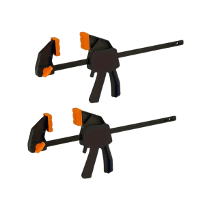 2pcs Woodworking Quick Clamps One Handed Operation 4inch Mini Ratchet