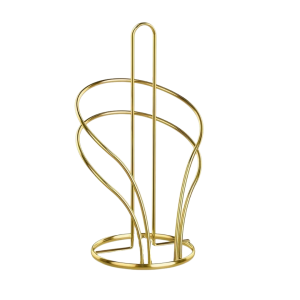 Gold Freestanding Paper Towel Holder with Weighted Base