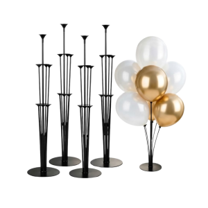 Reusable Tabletop Balloon Display Stand with Round Base