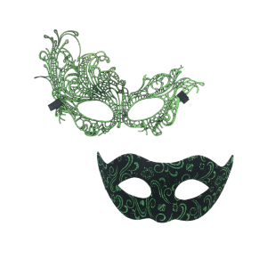 2-Piece Venetian Masquerade Mask Set for Couples
