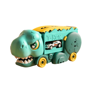 T-Rex Dinosaur Car Carrier with Sliding Ramp Track