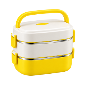 Oval Divided Lunch Box with Cutlery